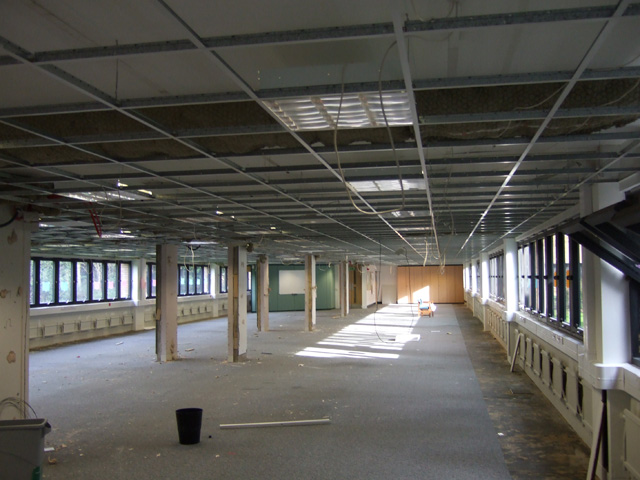 Office suspended ceiling tiles replacement in Wiltshire