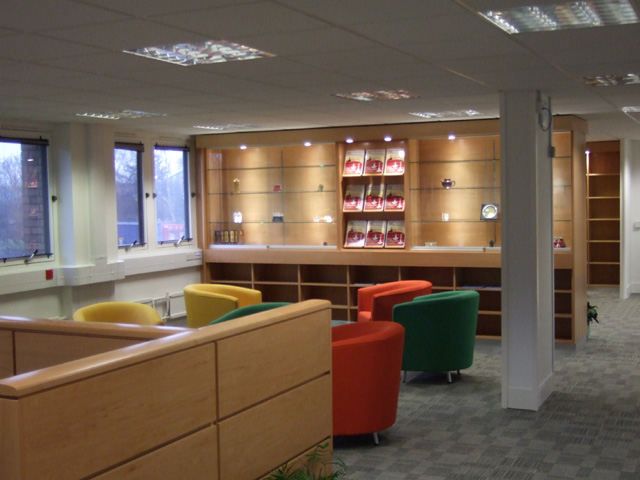 Office refit in Swindon - breakout area installation